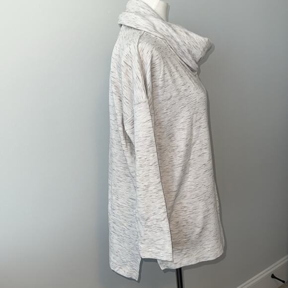 Lou and Grey Cowl Neck Pullover Tunic Heather Gray Sweatshirt Women's Medium - Picture 5 of 7